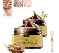 Korean Ginseng Peel Off Face Mask, Herbal Refining Peel-Off Mask, Herbal Mask Cream, Deep Cleaning Facial Mask Pore Shrinking, Brighten Skins for All Skin Types (2pcs)