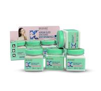 Korean Glass Skin Essence Set, 4-Step Skincare Kit with Scrub, Gel, Face Pack, Cream, Rice Water and Ceramide Complex, 1520ml