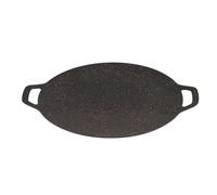 Korean Grill Pan - Korean-Style Barbecue Grill Pan - Flat Griddle Saucepan For Stove | Induction, Electric, And Gas Stove Compatible | Even Heat Distribution For Indoor & Outdoor Grilling