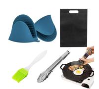 Korean Grill | Round Induction Griddle Pan Non-Stick Flat Grill Uniform Heat Conduction | Portable Outdoor Camping Cassette BBQ-Grill Multi-Function Gas Charcoal Pan