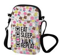 Korean Group ELF Fan Gift ELF Sapphire Blue K-Pop Accessory K-Pop Fandom Crossbody Bag Music Lover Gift (Super J)