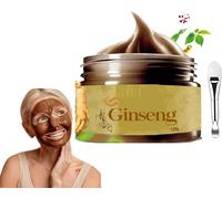 Korean Hana Ginseng Peel Off Face Mask, Hana Ginseng Mask, Herbal Refining Peel-Off Facial Mask Ginseng Korean Anti Aging, Clean Pores, Brighten Skins for All Skin Types (1Pcs)