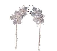 Korean Hand-made Silk Beaded Fringe Bridal Headwear With Wedding Accessories