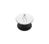 Korean Heart K-Pop Heart Hand Sign Korean Music PopSockets Adhesive PopGrip