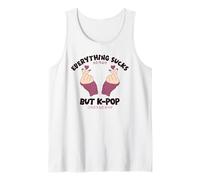 Korean Heart Kpop Everythung Sucks But K Pop Girl Tank Top