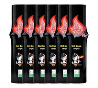Korean Hot Chicken Flavour Chilli Sauce 165ml (6 Bottles) - Spicy Sauce for Noodles, Fried Chicken Wings BBQ Rice & Dipping - Original, Extremely Spicy & Carbonara (Regular)