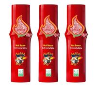 Korean Hot Chicken Flavour Chilli Sauce 165ml - Spicy Sauce Cooking & Dipping Sauce for Noodles Wings BBQ & Rice - Original, Carbonara & Extremely Spicy (3 Bottles) HALAL (Extremely Spicy)