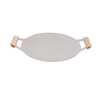 Korean Hot Plate Meat Grill Pan, Nonstick Aluminum BBQ Grill Plate with Handles, 30cm - Uniform Heating, Durable Design, Suitable for Indoor and Outdoor Barbecue (30cm / 11.8in)