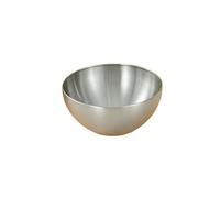 Korean household simple and exquisite stainless steel basin kitchen baking large beating egg basin-silver 15cm