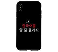 Korean Humor I Don’t Speak Korean Funny Phrase Case for iPhone XS Max