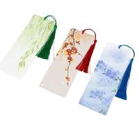 Korean Ink Wash Painting Bookmarks, Traditional Asian Art, 3-Pack