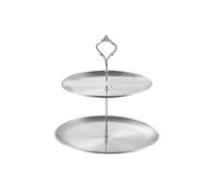Korean Inspires Round Fruit Serving Plate Multi-layer Stainless Steel Snacks Display Kitchen Essential Rustproof Stainless Steel Serving
