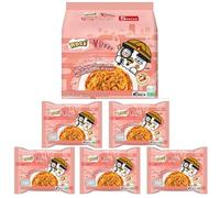 Korean Instant Noodles Spicy Ramen | Hot & Spicy Korean Street Food | Quick Snack Instant Meal |Ramen Made in Korea Asian Food Lover Favorite (5Pack Rose)