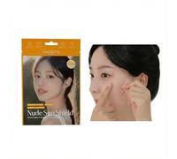 Korean Invisible Nude Sun Shield Patch - 8 Cheek Patches + 4 Nose Patches Transparent UV Protection Tape for Face - Waterproof, Breathable Hydrogel Sun Patch with Niacinamide for Golf, Running
