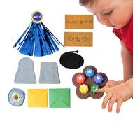 Korean Jacks Game - Traditional Jack Stone Pebbles Set | Hand-Eye Coordination Toss & Catch Toy For Kids & Adults | Portable Travel Game For Family & Party Activities