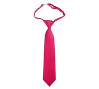 Korean Japanese Short Plain Tie without Binding for School Fashion Accessory Teen Preppy Style (One Size)