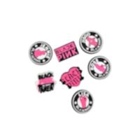 Korean K-Pop BlackPink BTS Shoe Charms for Crocs | Customize with Colorful K-Pop BlackPink Blinks BTS Army Fans Charms for Crocs, S, Rubber, No Gemstone