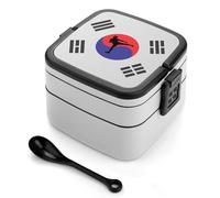 Korean Karate Korea Logo Lunch Bento Box Stackable 2 Layers Container