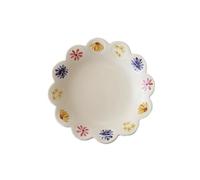 Korean lace underglaze dessert plate home fresh and exquisite personality -8 inch breakfast plate A