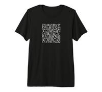 Korean Language Hangul Alphabets Pattern Art Premium T-Shirt