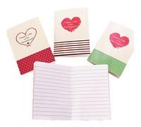 Korean Letter Love Heart Design Pack of 4 Adorable Small Notebooks Stylish and Popular Cartoon Journal Notebook Professional Design