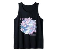 Korean Lilac Flower in Aesthetic Grunge Retro Kpop Flower Tank Top