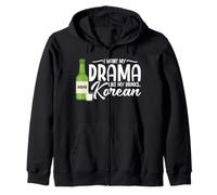 Korean Liquor Drinking Lover Soju Drinker My Drama Soju Zip Hoodie