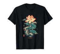 Korean Lotus flower in Aesthetic grunge retro Kpop flower T-Shirt