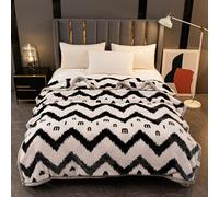 Korean Mink Blanket, Fleece Blanket,Heavy Weight, Silky Soft Plush Warm Blanket, 2 Ply Reversible Raschel Blanket,D,200x230cm4kg