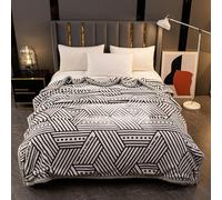 Korean Mink Blanket, Fleece Blanket,Heavy Weight, Silky Soft Plush Warm Blanket, 2 Ply Reversible Raschel Blanket,D,200x230cm4kg