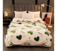 Korean Mink Blanket, Fleece Blanket,Heavy Weight, Silky Soft Plush Warm Blanket, 2 Ply Reversible Raschel Blanket,D,200x230cm4kg