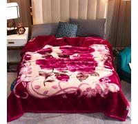 Korean Mink Blanket King Size 80x90inch,8LB Reversible Microfiber Throw Fleece Blanket Throws for Sofa,Soft Fluffy Thick Throw Blanket for Bed