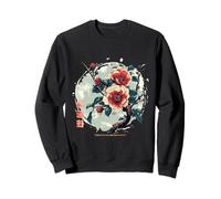 Korean Mugunghwa Flower in Aesthetic Retro Kpop Flower Sweatshirt