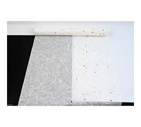 Korean Mulberry Paper HanJi Natural Fiber Texture Gift Wrapping Packaging Decorative Wallpaper UnYoungJi Roll White with mulberry bark spots 54Cm x 20m (21.3 x 787.4 Inches)