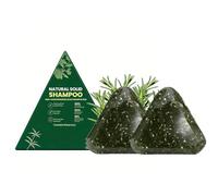 Korean Natural Scalp Revival Bar, Rosemary & Amino Acids Strengthening Anti-Dilution Shampoo Bar, Moisturising and Head-Skin-Friendly Herb Care 80 g for Men and Women (2 Pieces)