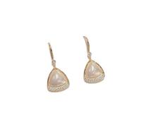 Korean pearl earrings with a retro style,-inlaid, high-end temperament, in 2022, versatile long