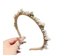 Korean Pearl Flower Women's Hair Accessories Headband For Princesses With Retro Style Temperament Clips For Bands