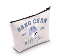 Korean Pop Gift K-Pop Group Merch Kpop Boys Group Est 1997 Wolf Chan Makeup Bag K-Pop Music Lover Gift (Wolf Chan Bag EU)