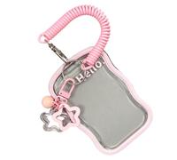 Korean Popular Music Photocard Holder Keychain Identity Badge Holder Keychain Student Bus Card Pendant Keychain School Cards Holder Protector