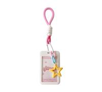 Korean Popular Music Photocard Holder Keychain Identity Document Badge Holder Keychain Student Bus Card Pendant Keychain Cards Holder Protector