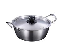 ＡＷＨＡＯ Korean Ramen Cooking Household Large Capacity Kimchi Soup Pot Ramyun Cooker for Restaurant Curry Stew, Multi, 18cm