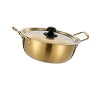 Korean Ramen Cooking Pot Seafood Pot Fast Heating Korean Instant Noodle Pot Kimchi Soup Pot for Camping Noodle Ramyun Eggs, 16cm
