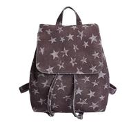 Korean retro y2k polka dot star denim backpack ins niche large capacity women s travel backpack back