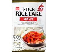 Korean Rice Cake Snacks, Wang Korean Rice Cake Tteokbokki Topokki 600g | Gluten Free & Vegan Friendly (PACK 1, Stick cake - 4packs x 150g)