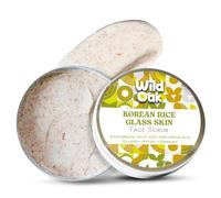 Korean Rice Face Scrub | With Hyaluronic Acid, Kojic Acid & Alpha Arbutin | Glass Skin, Boosts Collagen & De-Tan | Gentle Exfoliation | Anti-Aging | Hydrates & Repairs Skin Barrier | 100g