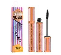 Korean Silk 4D Fiber Lash Mascara,Natural Water Proof Smudge-proof Mascara,Natural Thickening Lengthening Mascara No Clumping, No Smudging Lasting Mothers Day Gifts (black, One Size)