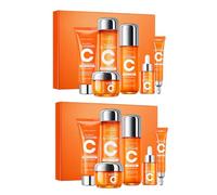 Korean Skincare Gift Set, Vitamin C Cleanser and Toner Set, Cleanser, Lotion, Toner, Serum, Eye Cream & Face Cream, Radiant Skin, Anti Aging Gift Set for Women Teenage Girls (2)