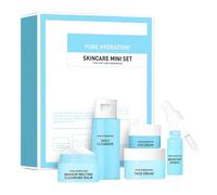 Korean Skincare Set Includes Daily Cleanser Eye Cream Face Cream Tighten The Skin Boosting Drops For Different Skin Type Hydrating Face