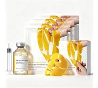 Korean Skincare Set: Silk Peptide Intensive Gold Overnight Face Mask & Korean Silk Collagen Ampoule | Collagen Face Mask & Silk Peptide Intensive Lifting Ampoule, Pamper Gifts For Women