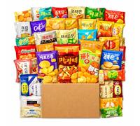 Korean Snack Box & Chips Variety Pack | 15 Assorted Crisps Bundle | Spicy Korean Snacks & Savory Imported Treats | Asian Food Gift Set